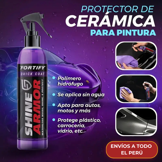 AutoShine™ - Spray Premium Cerámico CERA RESTAURADORA DE  PINTURA, BRILLO Y ELIMINA RASGUÑOS