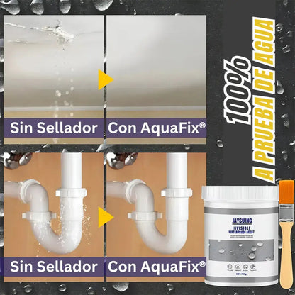 💦 AquaFix® - Kit Sellador E Impermeabilizante Multiusos ⭐ (1.2kg de producto + 4 brochas) 🔥Súper Oferta🔥