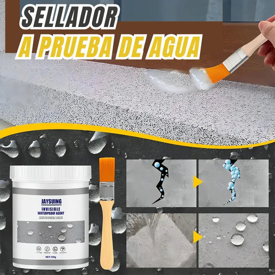💦 AquaFix® - Kit Sellador E Impermeabilizante Multiusos ⭐ (1.2kg de producto + 4 brochas) 🔥Súper Oferta🔥