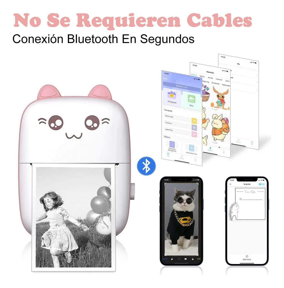 🖨️ FlashPrint® - Mini Impresora Portátil Bluetooth Para Android y iOS ✨