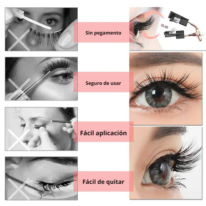 LashLux© - Kit De Pestañas Magnéticas con Aplicador