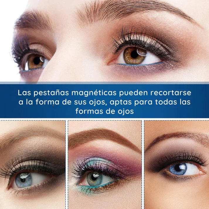 LashLux© - Kit De Pestañas Magnéticas con Aplicador