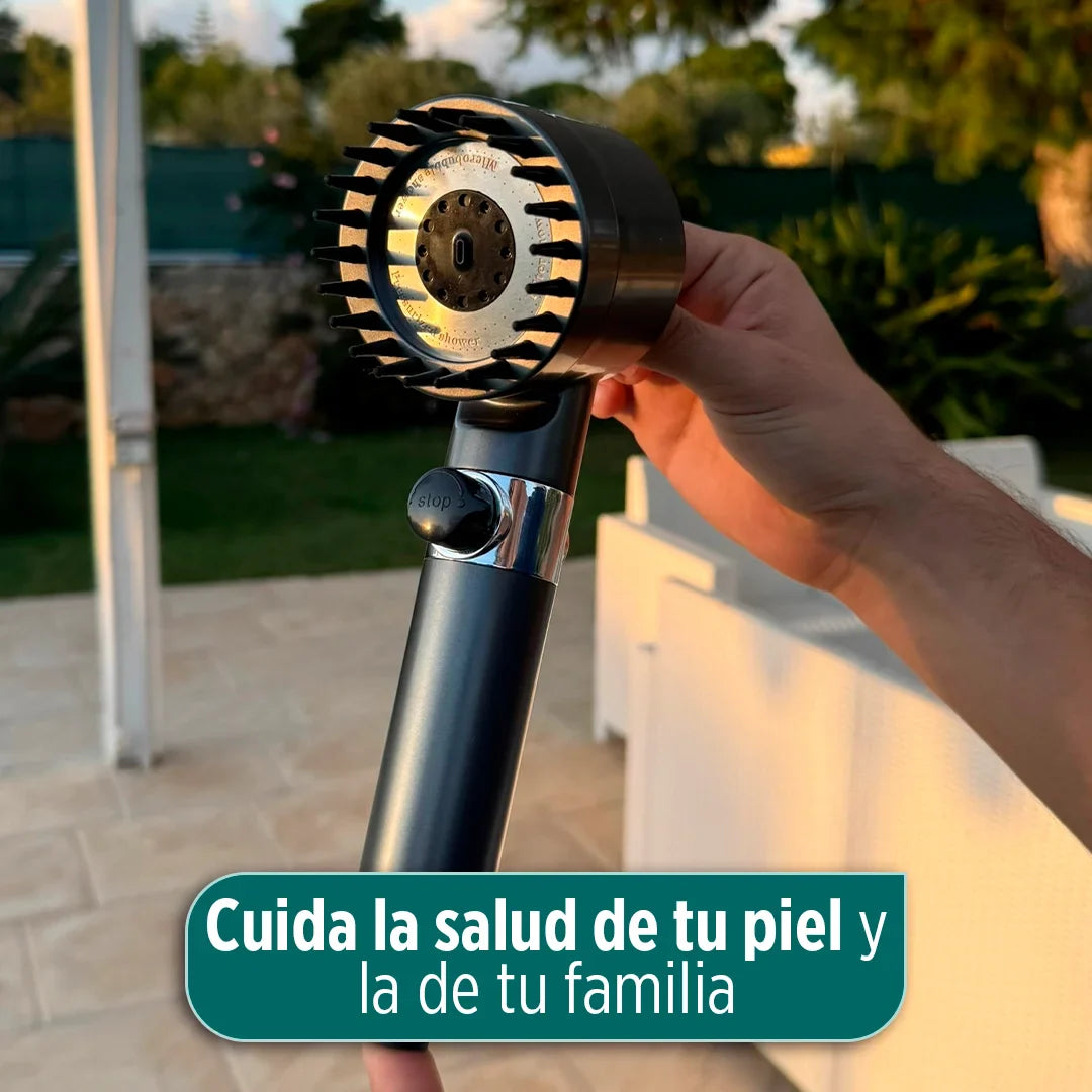 HidraSpa Max - Transforma tu ducha en un SPA de lujo:  agua purificada, alta presión, 3 modos de chorro