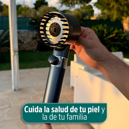 HidraSpa Max - Transforma tu ducha en un SPA de lujo:  agua purificada, alta presión, 3 modos de chorro